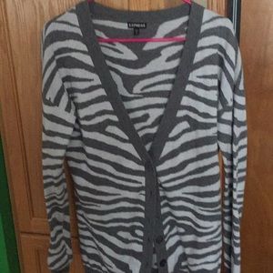 Cozy zebra cardigan